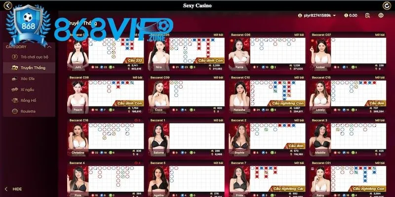 SE - Sảnh live casino 868Vip đẳng cấp