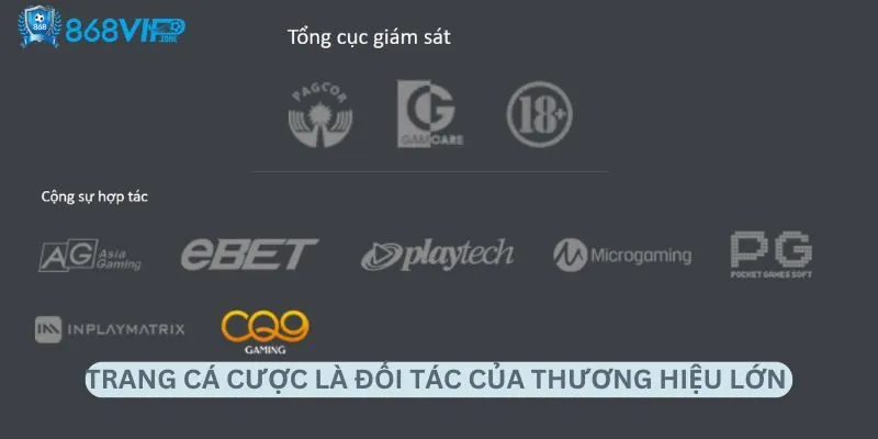 Trang cá cược là đối tác của thương hiệu lớn Trang cá cược là đối tác của thương hiệu lớn